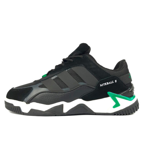Adidas Niteball 2.0 Black Green Winter С МЕХОМ