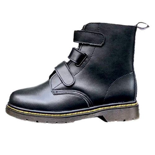 Dr. Martens 1460 Coralia Venice Mono Smooth Leather Lace Up Boots Black