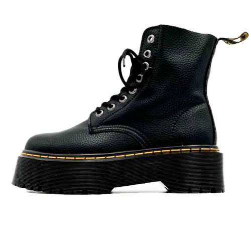 Dr. Martens Jadon Smooth Leather Platform Boots Black С ФЛИСОМ