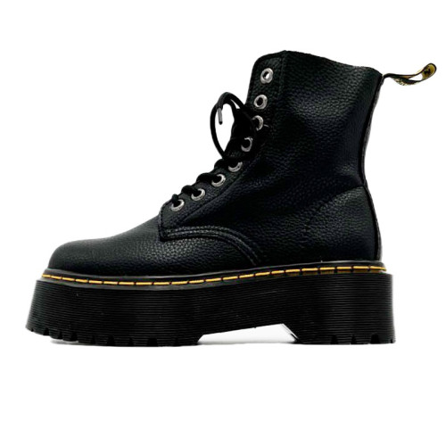 Dr. Martens Jadon Smooth Leather Boots Black Winter С МЕХОМ