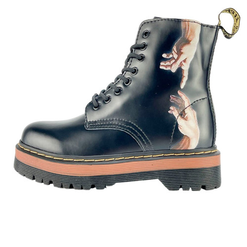 Dr. Martens Jadon Smooth Leather Boots Brown The Creation of Adam