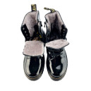 Оригінал Dr. Martens Jadon Patent Leather Polished Boots Black С МЕХОМ