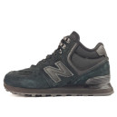 Придбати New Balance 574 All Black Suede Winter С МЕХОМ FKS2350320