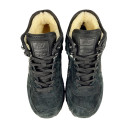 Оригінал New Balance 574 All Black Suede Winter С МЕХОМ