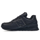Придбати New Balance 574 Black Leather Winter С МЕХОМ FKS2351484