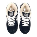 Оригінал New Balance 574 White Black Winter С МЕХОМ