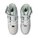 Оригінал Nike Air Force 1 High White Black Logo Winter С МЕХОМ