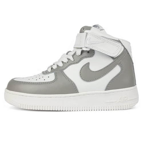 Nike Air Force 1 High Grey White Winter С МЕХОМ