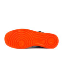 Nike Air Force 1 High Grey Red Suede Winter С МЕХОМ