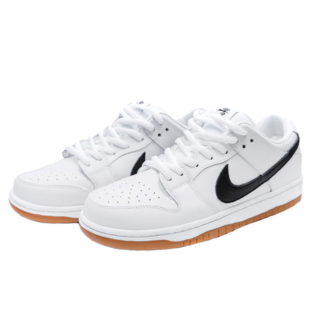 Nike SB Dunk Low White Black Winter С МЕХОМ