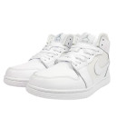 Кроссовки Jordan 1 Retro High White Winter С МЕХОМ