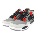 Кросівки Jordan 4 Retro Grey Red Termo Winter С ФЛИСОМ
