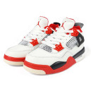 Кроссовки Jordan 4 White Red Winter З ХУТРОМ