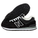 New Balance 574 Black White Winte С МЕХОМ 2350171