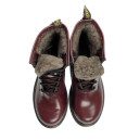 Оригінал Dr. Martens 1460 Smooth Leather Lace Up Boots З ХУТРОМ