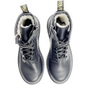 Оригінал Dr. Martens Jadon Mono Smooth Leather Platform Boots З ХУТРОМ