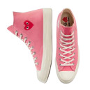 Оригінал Converse x Comme Des Garcons Play Chuck 70 High Pink