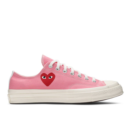 Converse x Comme Des Garcons Play Chuck 70 Low Bright Pink 168304C