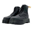 Придбати Dr. Martens Jadon Smooth Leather Platform Boots Triple Black Termo Zip С ФЛИСОМ FKS2350498