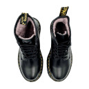 Dr. Martens Jadon Smooth Leather Platform Boots Ankle Black С МЕХОМ 2350501