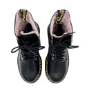 Оригінал Dr. Martens Jadon Smooth Leather Boots Black Winter С МЕХОМ