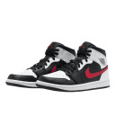 Кросівки Jordan 1 Mid Black Chile Red White