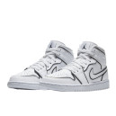 Кросівки Jordan 1 Mid Iridescent Reflective White