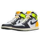 Кросівки Jordan 1 Retro High White Black Volt University Gold