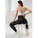 Оригінал Легінси Коричнево-Чорні з Push-Up Ефектом