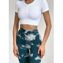 Легінси Зелено-Білі з Push-Up Ефектом 2352307