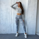 Легінси Сірі з Push-Up Ефектом