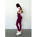 Спортивний одяг Легінси Бордові з Push-Up Ефектом