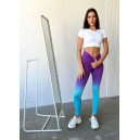 Спортивний одяг Легінси Фіолетово-Бірюзові з Push-Up Ефектом