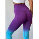 Легінси Фіолетово-Бірюзові з Push-Up Ефектом