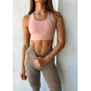 Спортивний одяг Топ Спортивний Бежевий