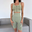 Оригінал Топ Спортивний на Застібці Оливковий