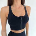 Топ Спортивний на Застібці Чорний 2352367