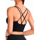 Спортивний одяг Топ Спортивний Чорний