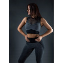 Спортивний одяг Топ Спортивний Чорно Сірий