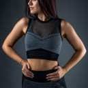 Оригінал Топ Спортивний Чорно Сірий