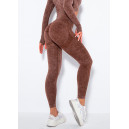 Спортивний одяг Легінси Коричневі з Push-Up Ефектом