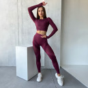 Легінси Бордові з Push-Up Ефектом 2352446