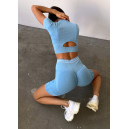 Оригінал Спортивні Шорти Голубі з Push-Up Ефектом