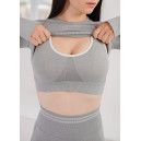 Оригінал Кроп Топ Спортивний Сірий