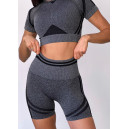 Шорти Спортивні Шорти Темно Сірі з Push-Up Ефектом