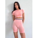 Купить Спортивні Шорти Рожеві з Push-Up Ефектом FKS2352470