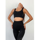 Спортивний одяг Топ Спортивний Чорний