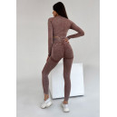 Комплект Легінси з Push-Up Ефектом + Рашгард Коричневий 2352511