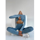 Комплект Легінси з Push-Up Ефектом + Рашгард Синій 2352512