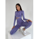 Комплект Легінси з Push-Up Ефектом + Рашгард Фіолетовий 2352513